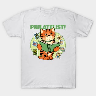 Stamp Collector Philatelist Cat T-Shirt